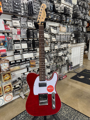 Squier Affinity Telecaster FMT SH - Crimson Red Transparent - B Stock