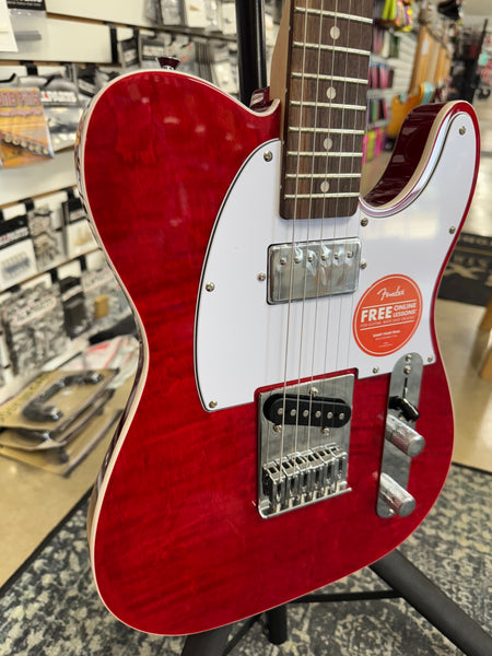 Squier Affinity Telecaster FMT SH - Crimson Red Transparent - B Stock