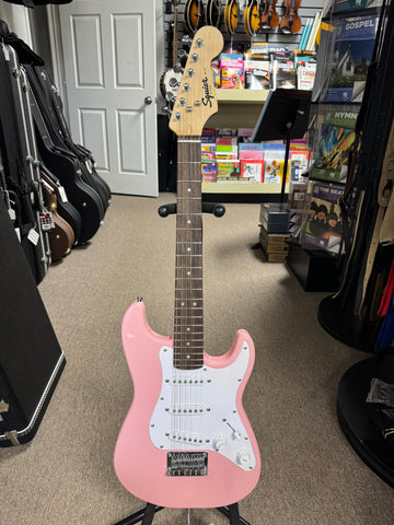 Squier Mini Stratocaster with Laurel Fretboard - Shell Pink - B Stock