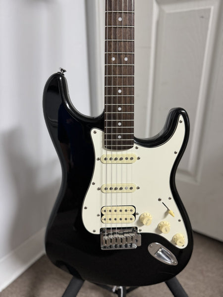 Squier Standard Stratocaster with Rosewood Fretboard - Black Metallic - Used
