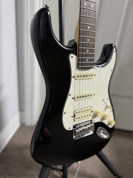 Squier Standard Stratocaster with Rosewood Fretboard - Black Metallic - Used