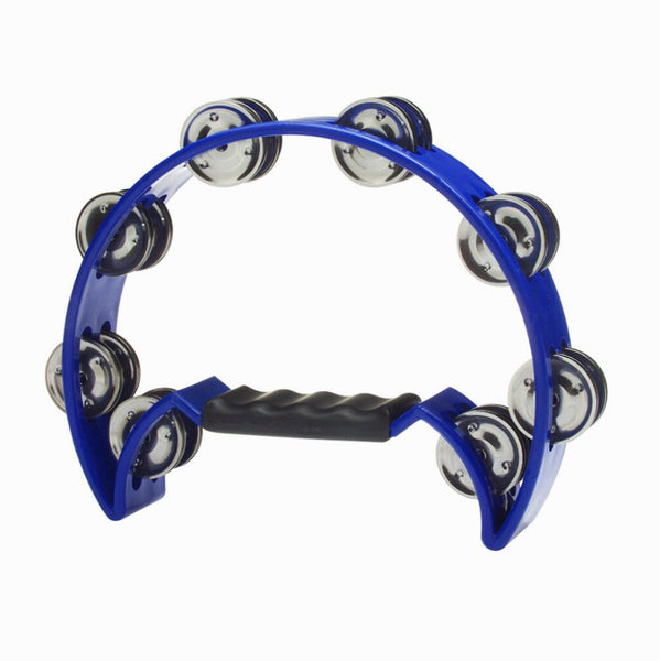 Stagg TAB-2BL Blue Cutaway Tambourine Plastic 16 jingles
