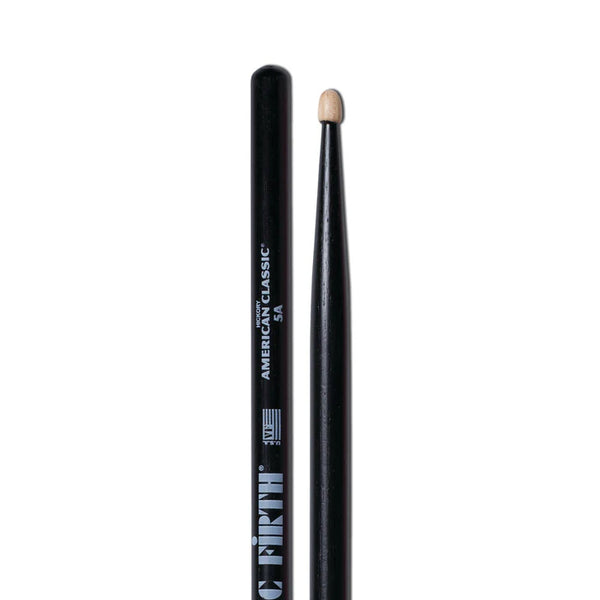 Vic Firth 5AB American Classic 5A Drumsticks - Black