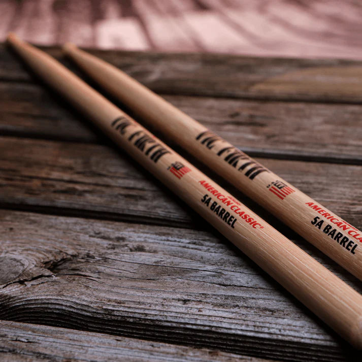 Vic Firth 5ABRL American Classic 5A Barrel Tip Drumsticks