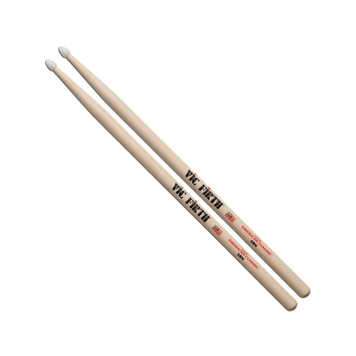 Vic Firth 5BN American Classic 5B nylon tip hickory drumsticks