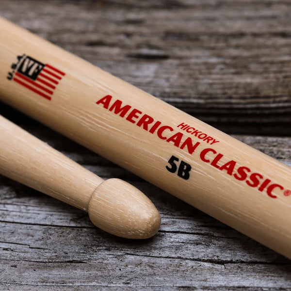 Vic Firth 5B American Classic Hickory Wood Tip