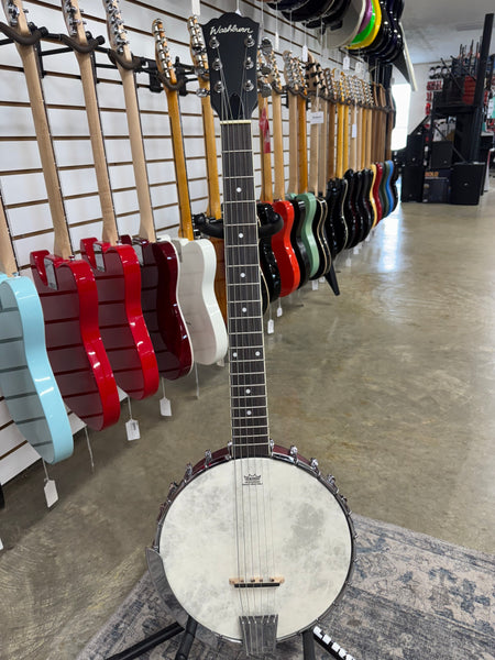 Washburn B6 Americana Series Open-Back 6-String Banjo - Natural Mahogany - B Stock (A)
