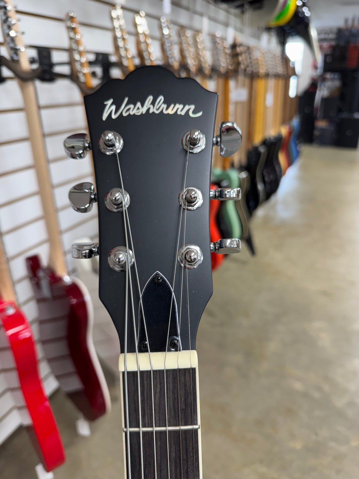 Washburn B6 Americana Series Open-Back 6-String Banjo - Natural Mahogany - B Stock (A)