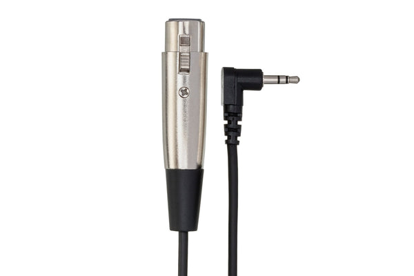 Hosa XVS-101F XLR3F to Right-angle 3.5 mm TRS