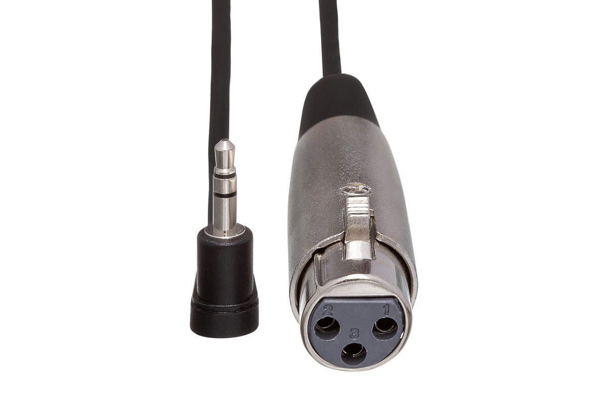 Hosa XVS-101F XLR3F to Right-angle 3.5 mm TRS