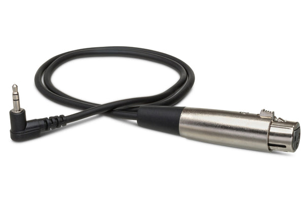 Hosa XVS-101F XLR3F to Right-angle 3.5 mm TRS