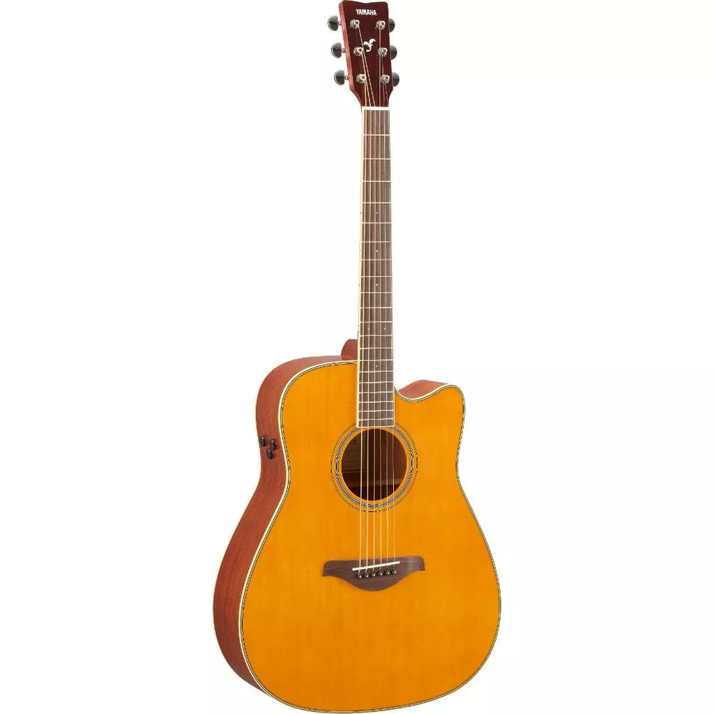Yamaha FGC-TAVT TransAcoustic Acoustic-Electric Guitar - Vintage Tint