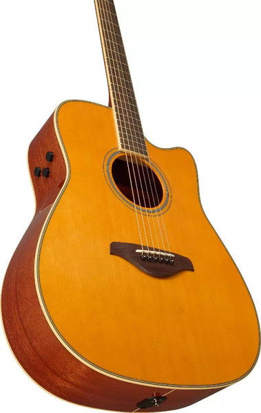 Yamaha FGC-TAVT TransAcoustic Acoustic-Electric Guitar - Vintage Tint