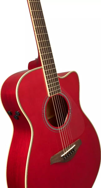 Yamaha FSC-TARR TransAcoustic Acoustic-Electric Guitar - Ruby Red