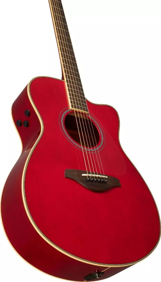 Yamaha FSC-TARR TransAcoustic Acoustic-Electric Guitar - Ruby Red