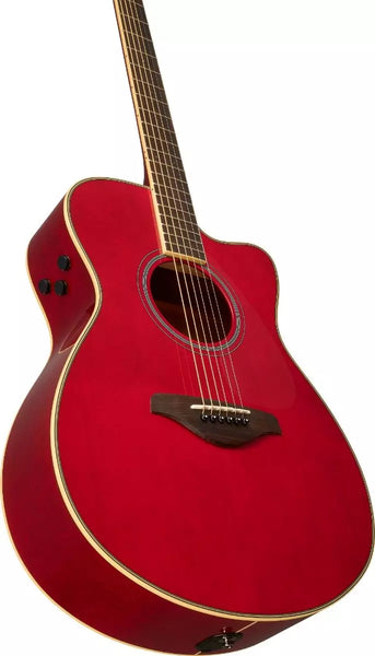 Yamaha FSC-TARR TransAcoustic Acoustic-Electric Guitar - Ruby Red