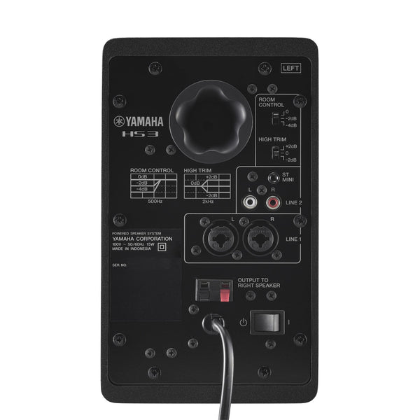 Yamaha HS3 3" Powered Studio Monitor (Pair) - Black