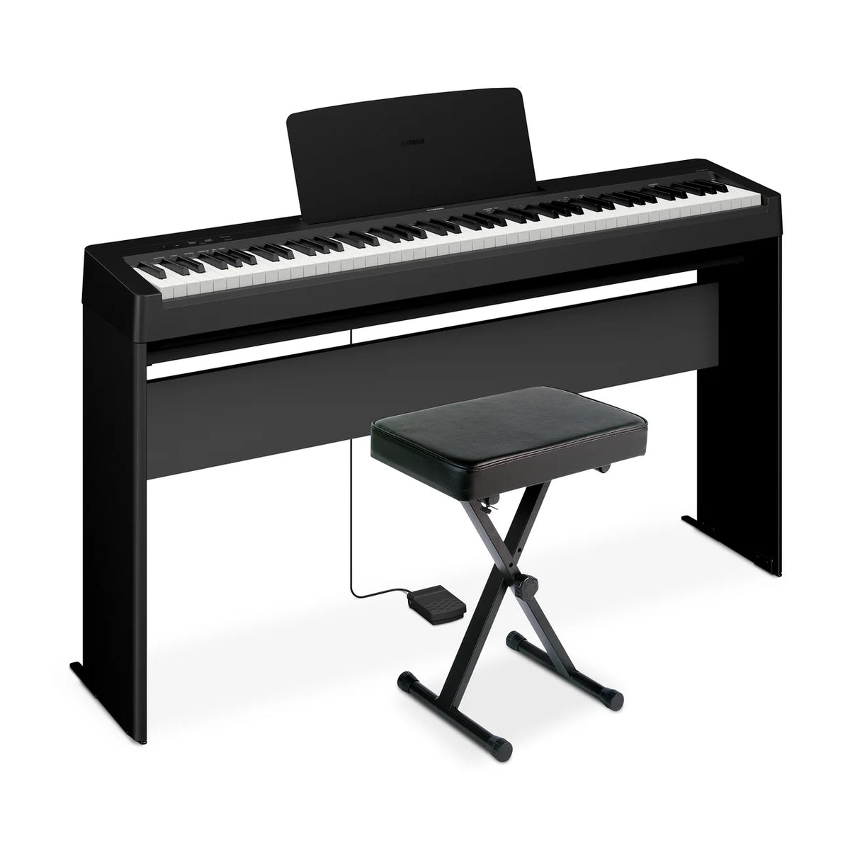 Yamaha P-143LXB 88-Key Digital Piano Bundle with Stand and Bench