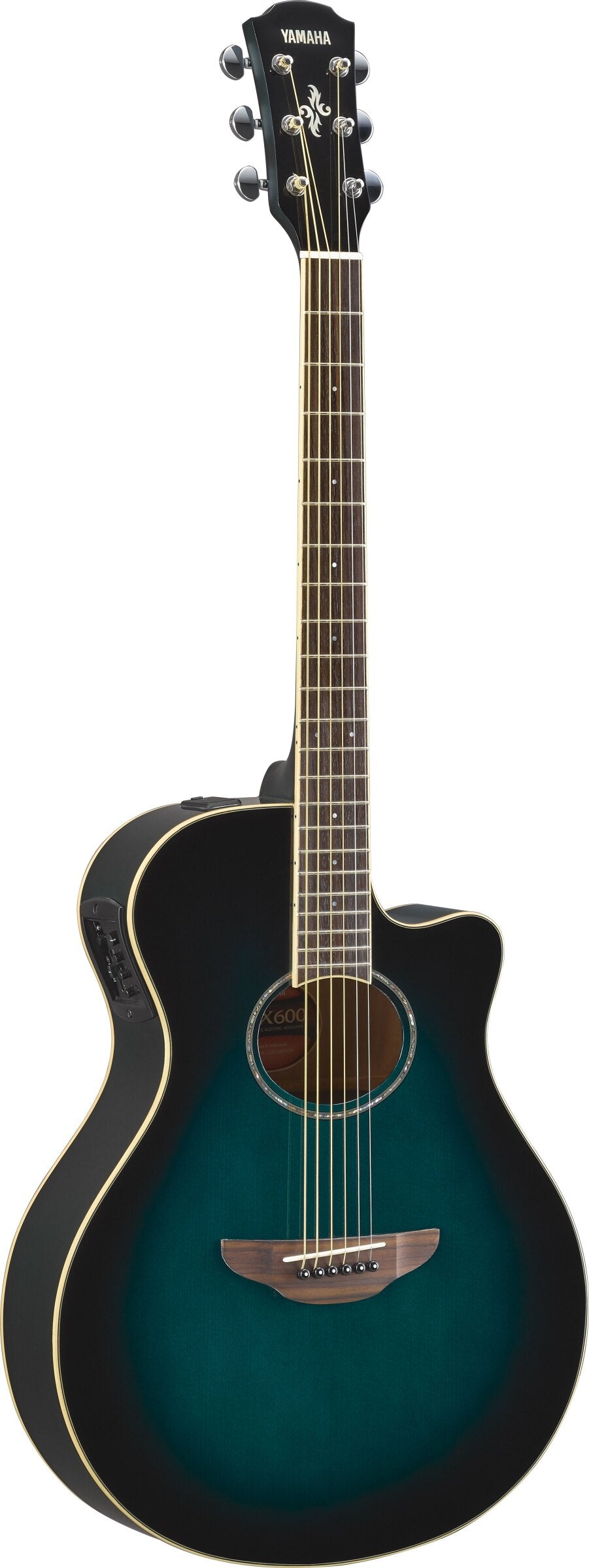Yamaha APX600OBB Thinline Acoustic-Electric Guitar - Oriental Blue Burst