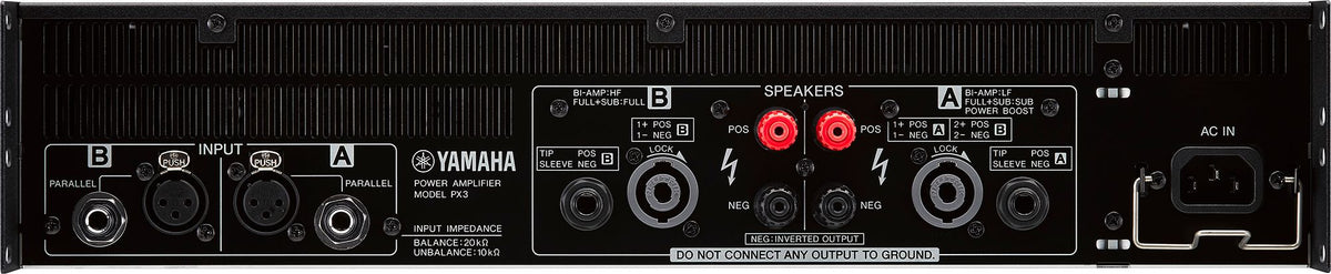 Yamaha PX3 2-Channel Power Amplifier with DSP - 500W x 2 at 4 Ohms