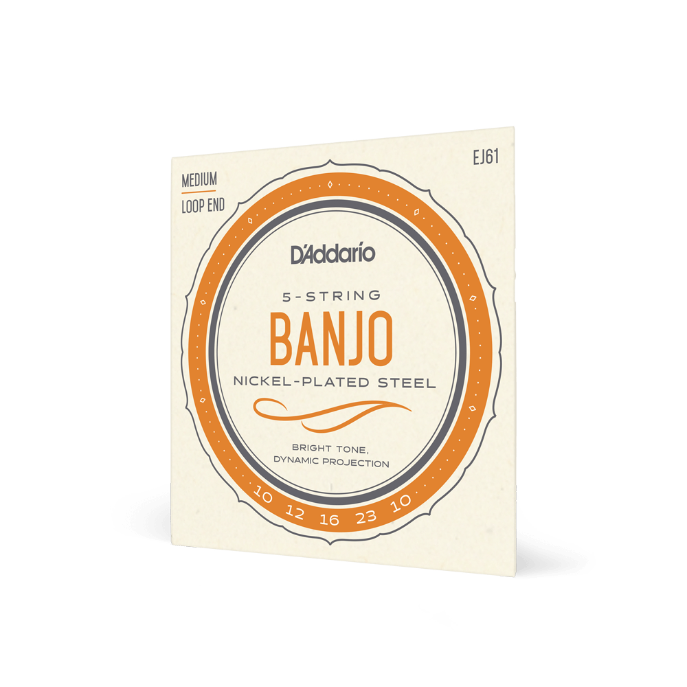 D'Addario EJ61 5-string banjo strings, medium 10-23 - view 2