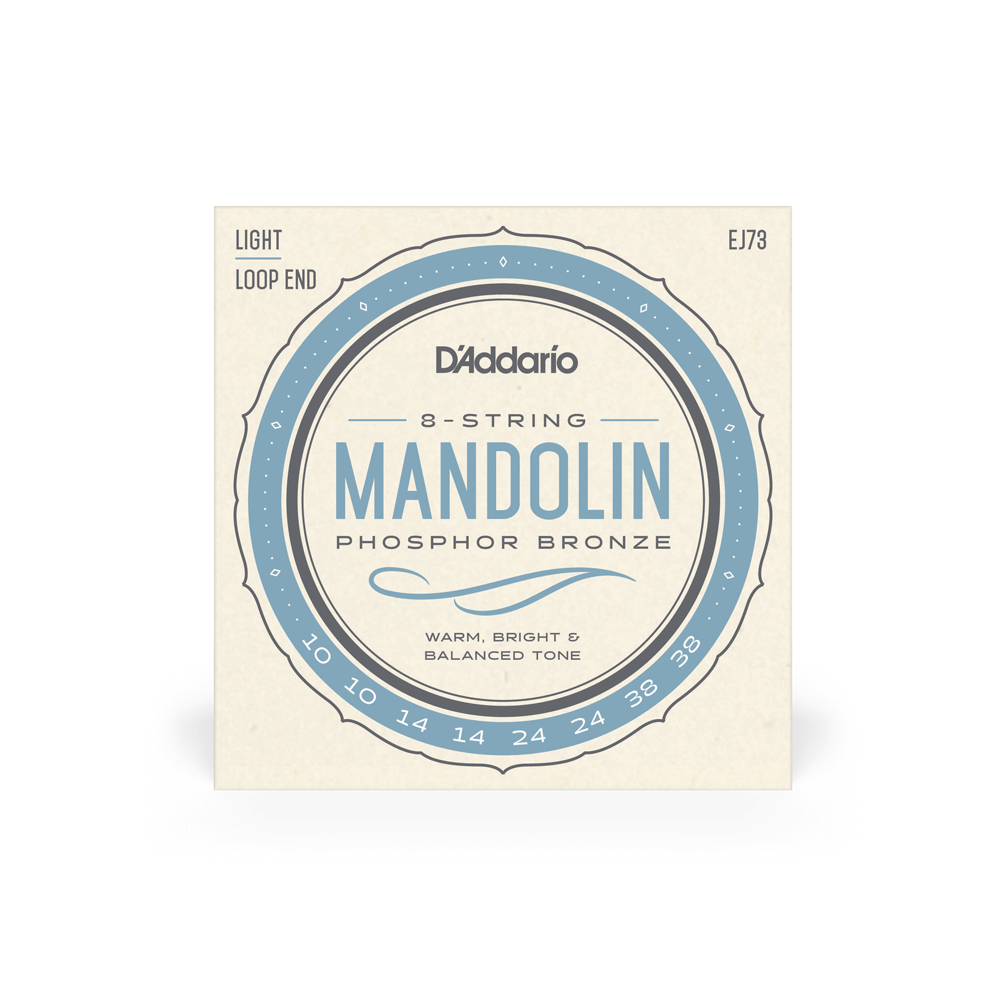 D'Addario EJ73 phosphor bronze mandolin strings, light 10-38 - view 3