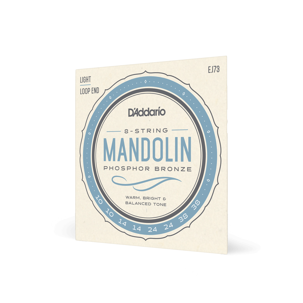 D'Addario EJ73 phosphor bronze mandolin strings, light 10-38 - view 2