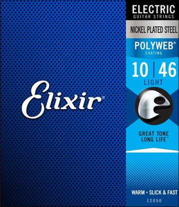 Elixir 12050 Polyweb Nickel Plated Steel Electric Guitar Strings - Light (10-46)