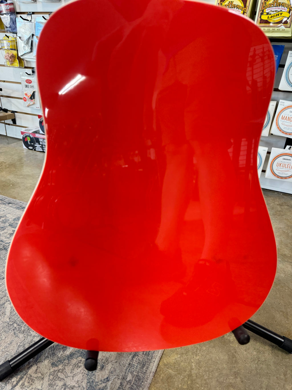 Fender California Standard Redondo Mini - Fiesta Red - back of body