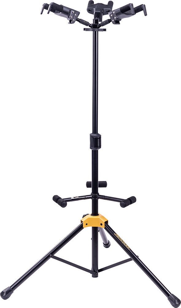 Hercules GS432B Auto Grip Triple Guitar Stand w/ Foldable Yoke