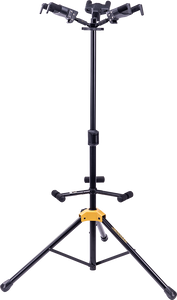 Hercules GS432B Auto Grip Triple Guitar Stand w/ Foldable Yoke