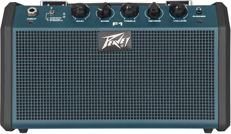 Peavey F1 BT MiniAmp Portable Bluetooth Instrument Amp - Blue