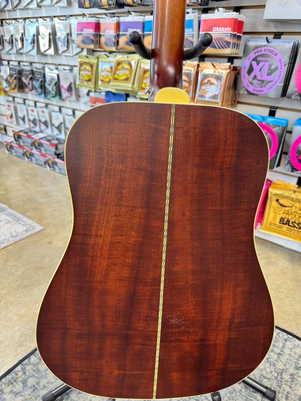 Used Epiphone Masterbilt DR-500ME acoustic-electric, Natural - solid mahogany back
