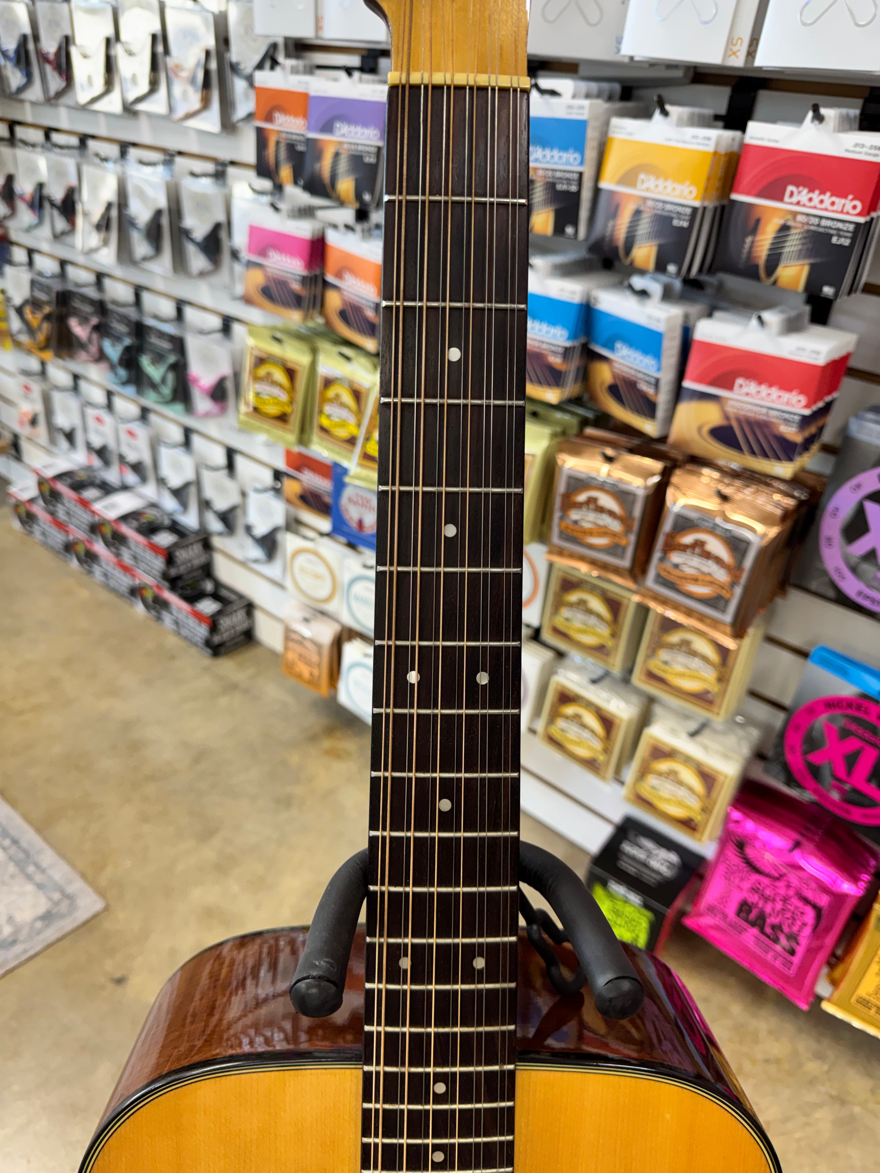 Used Fender Santa Maria 12-string acoustic guitar - neck and fretboard
