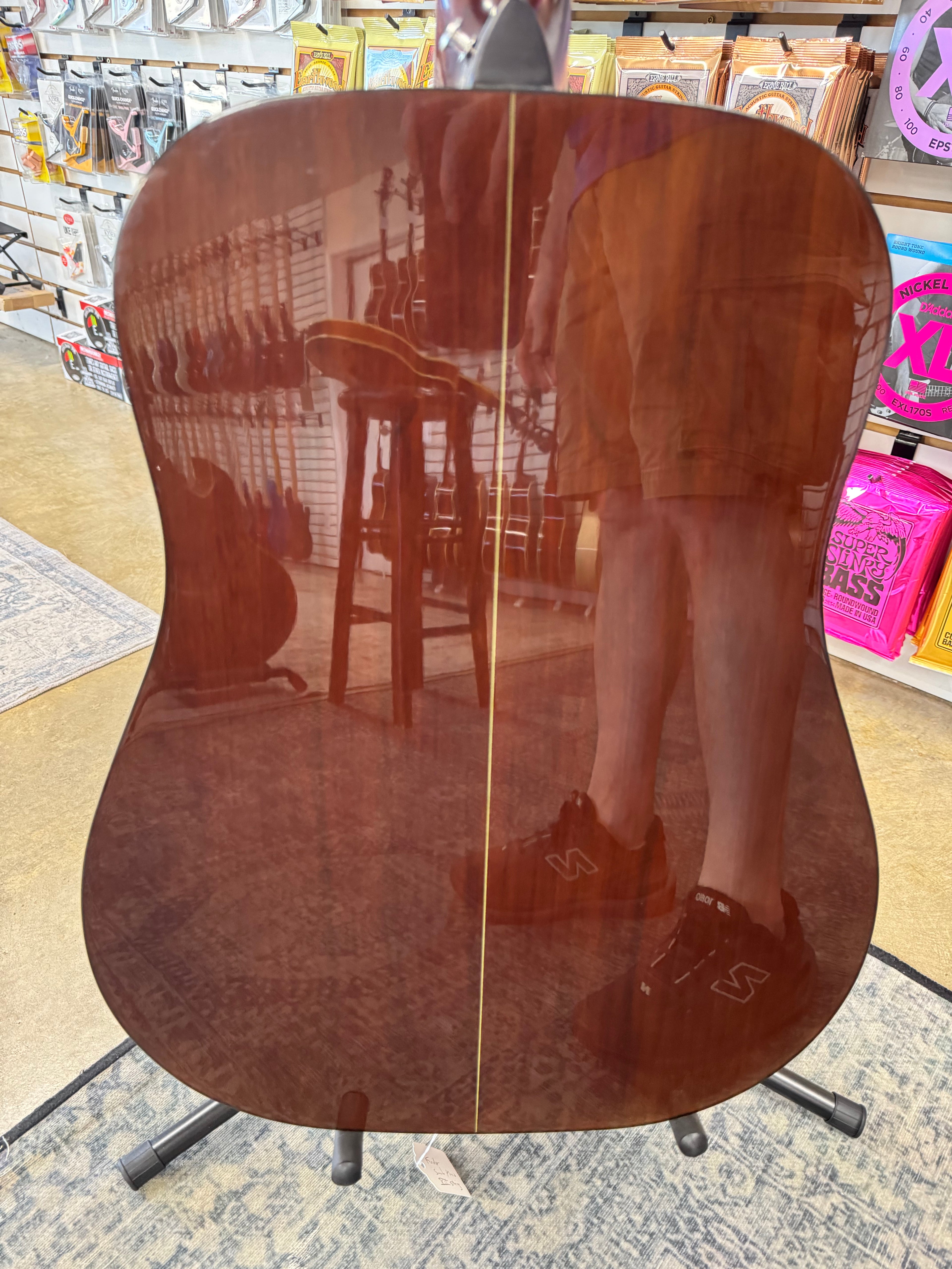 Used Fender Santa Maria 12-string acoustic guitar - back and sides of body