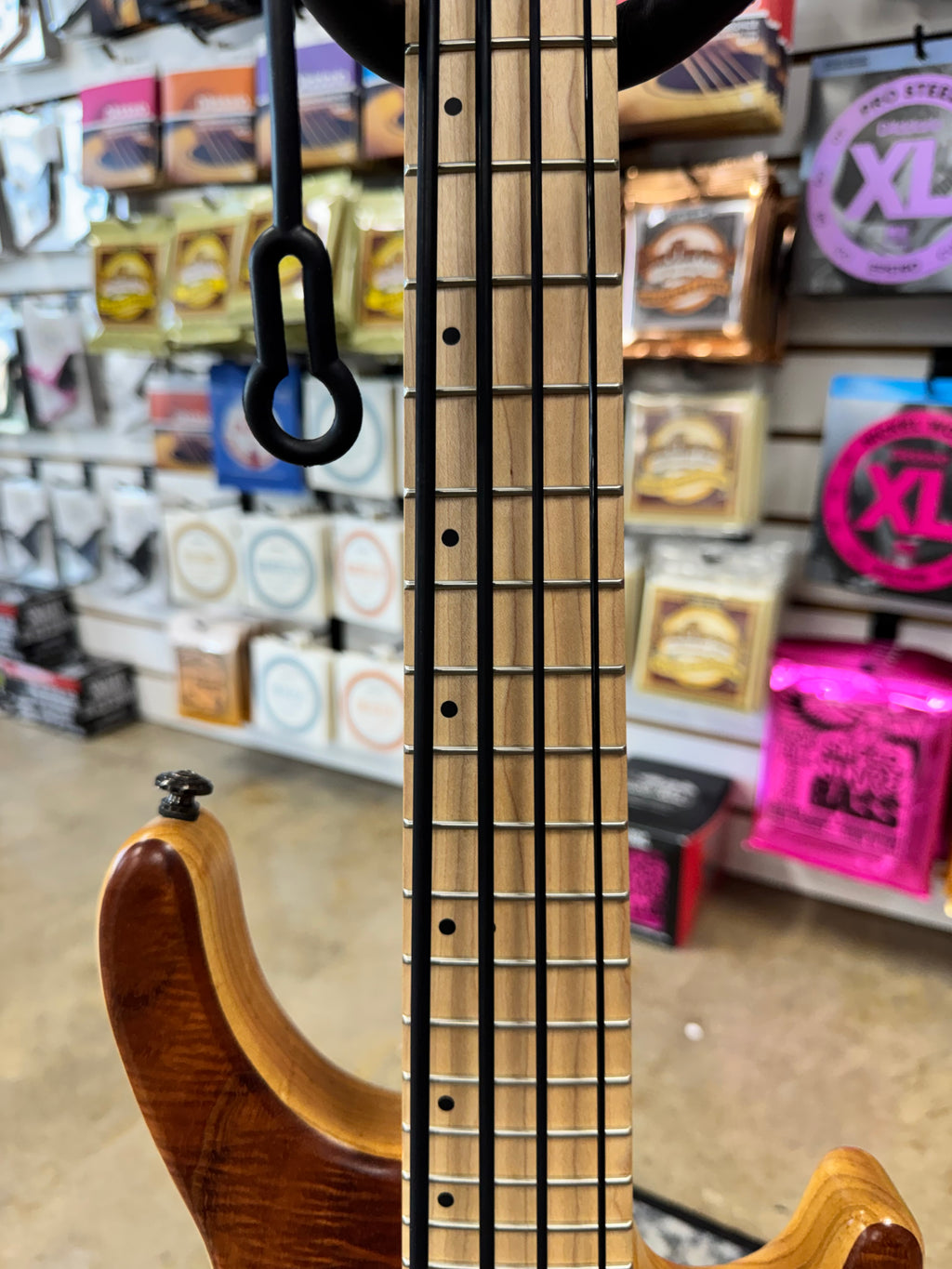 Used Kala Hawaiian Koa California U-Bass, Natural - fretted maple fingerboard