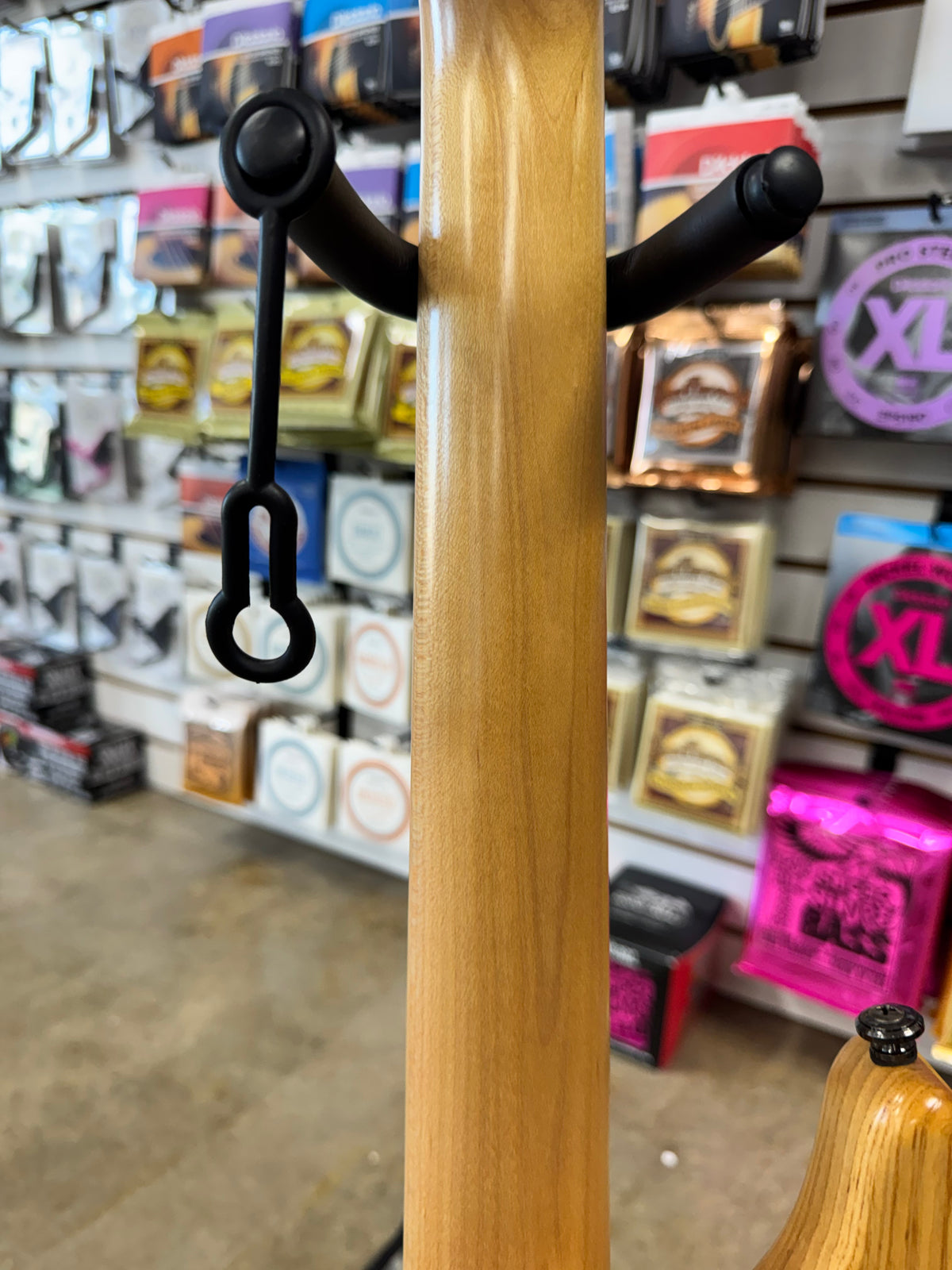Used Kala Hawaiian Koa California U-Bass, Natural - back of maple neck