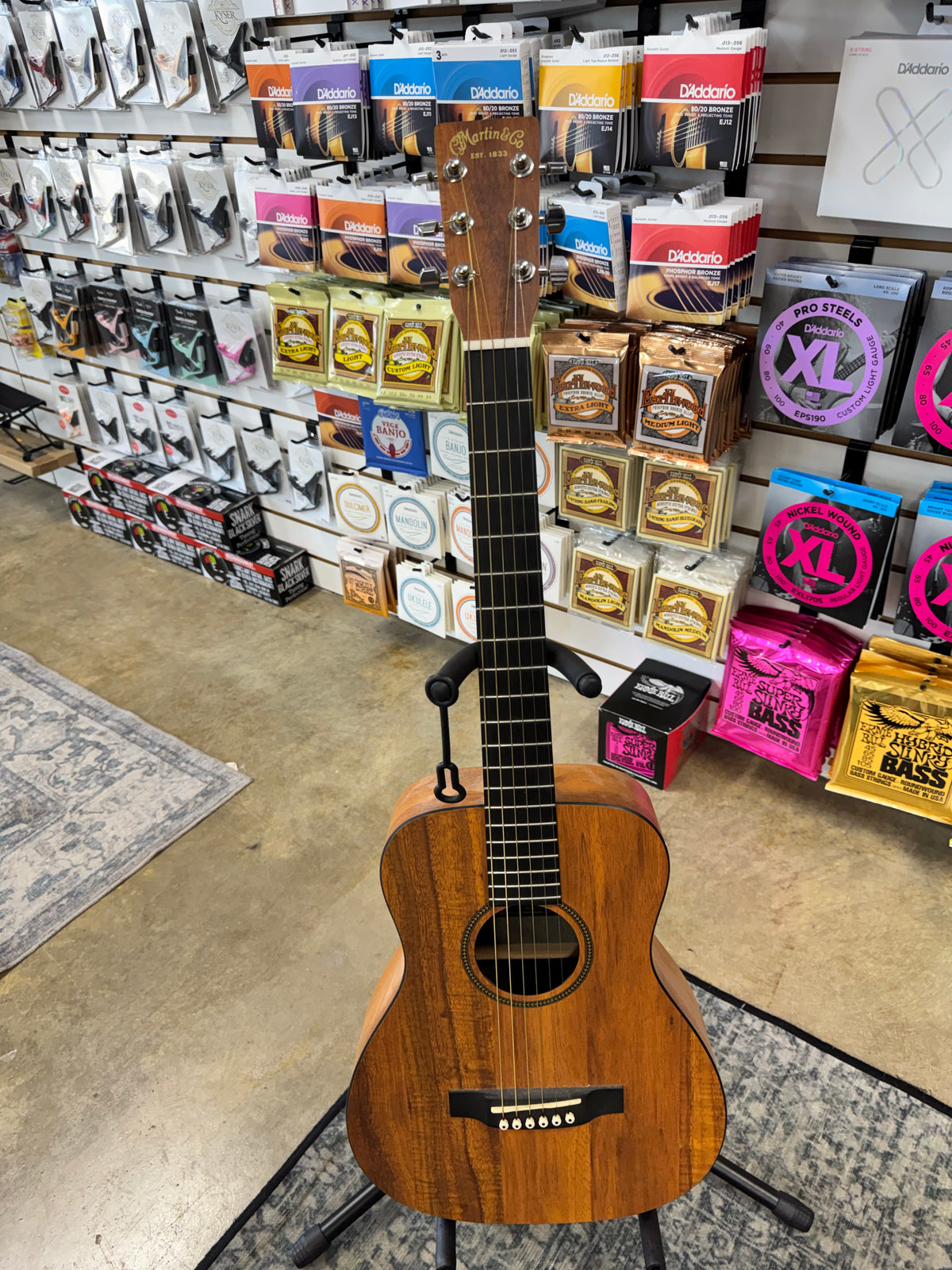Used Martin LXK2 Little Martin, Natural koa pattern - full front view - Pop's Music, Jackson TN