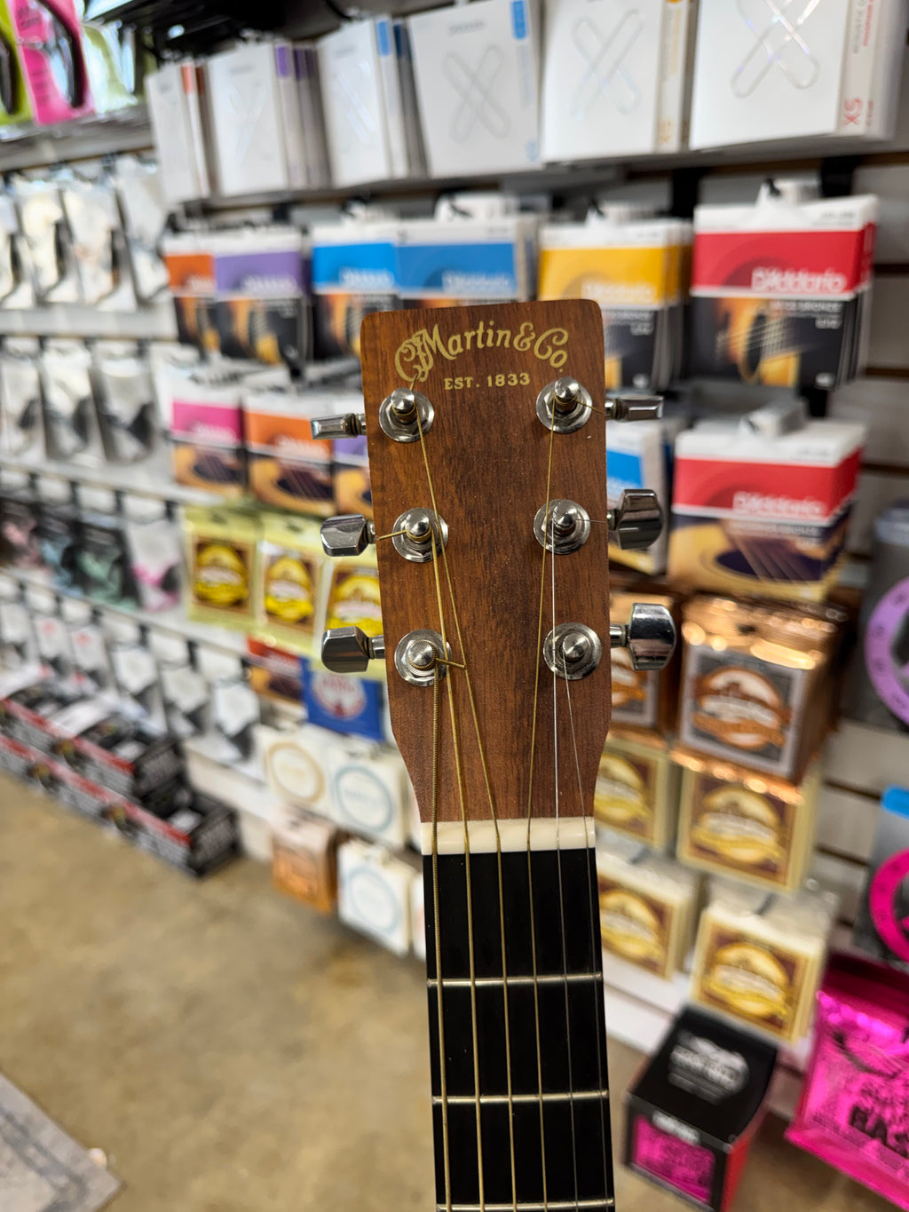 Used Martin LXK2 Little Martin, Natural koa pattern - headstock with Martin logo