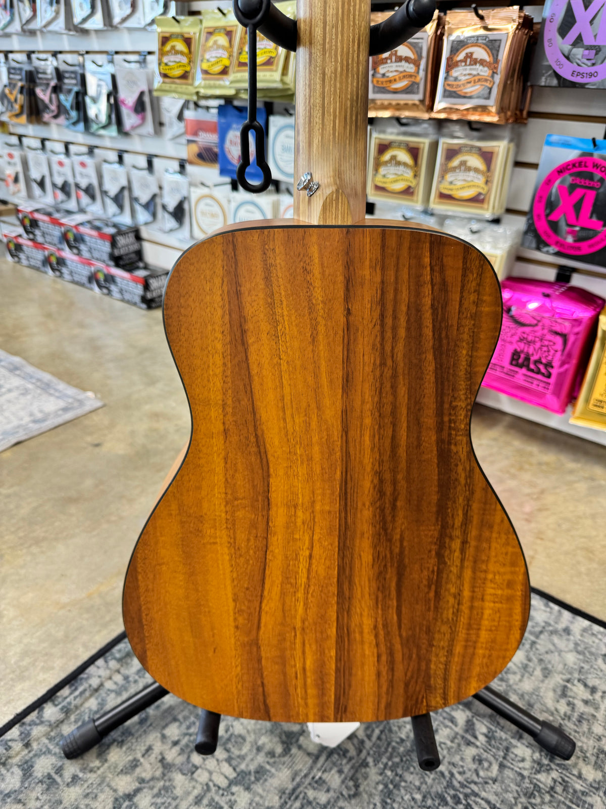 Used Martin LXK2 Little Martin, Natural koa pattern - back of body