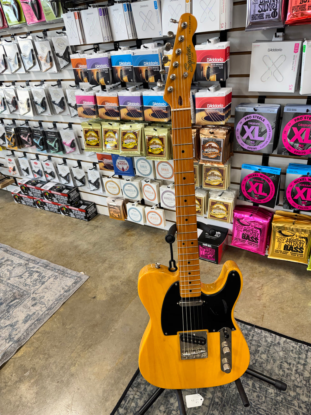 Used Squier Classic Vibe '50s Telecaster, Butterscotch Blonde - full front view - Pop's Music, Jackson TN