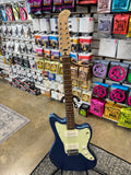 Used Squier Paranormal Jazzmaster XII 12-string, Lake Placid Blue - full front view - Pop's Music, Jackson TN
