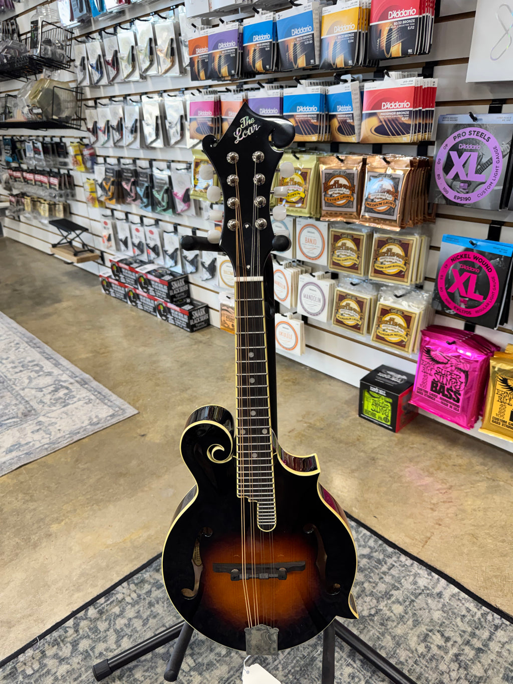 Used The Loar LM-520-VS F-style mandolin, Vintage Sunburst - full front view - Pop's Music, Jackson TN