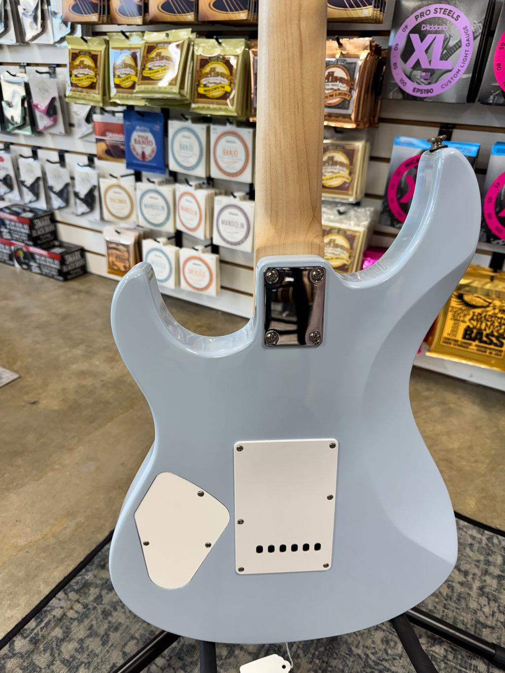 Used Yamaha Pacifica PAC112VM, Ice Blue - back of body