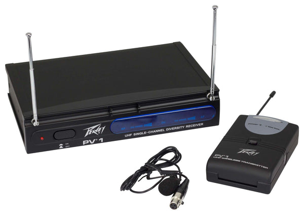 Peavey PV-1 U1 BL UHF Lapel Wireless System 906.000MHZ