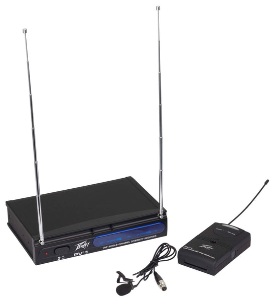 Peavey PV-1 V1 BL VHF Lapel Wireless System 203.400MHZ