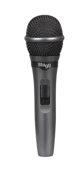 Stagg SDMP15 XLR Mic with Cable: Cardioid Dynamic Microphone for Live Performances