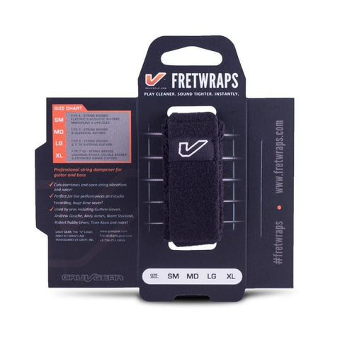 FretWraps 1 Pack Small Black FW-1PK-SM