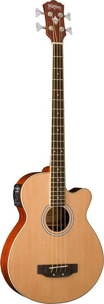 Washburn AB5K 4-String Acoustic Bass Natural