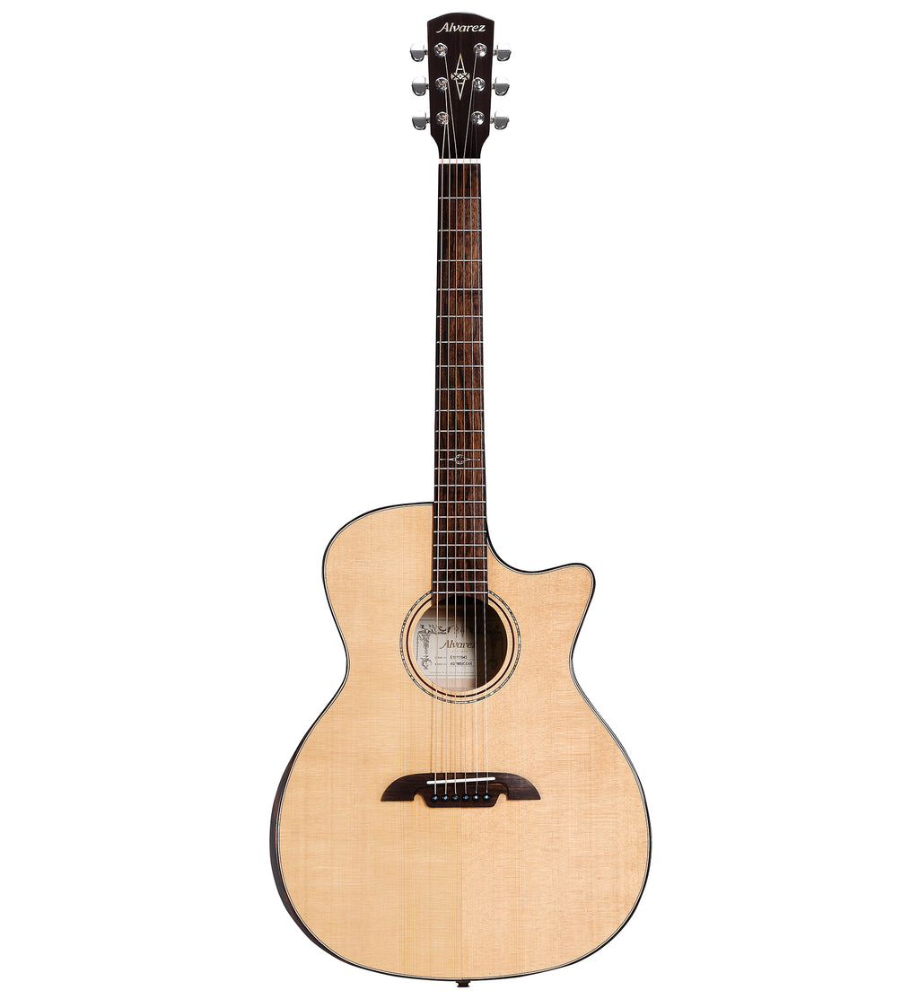 Alvarez AGFM80CEAR ARTIST ELITE GRAND AUDITORIUM ACOUSTIC ELECTRIC W/SLIM BEVEL ARMREST & CUTAWAY - Natural